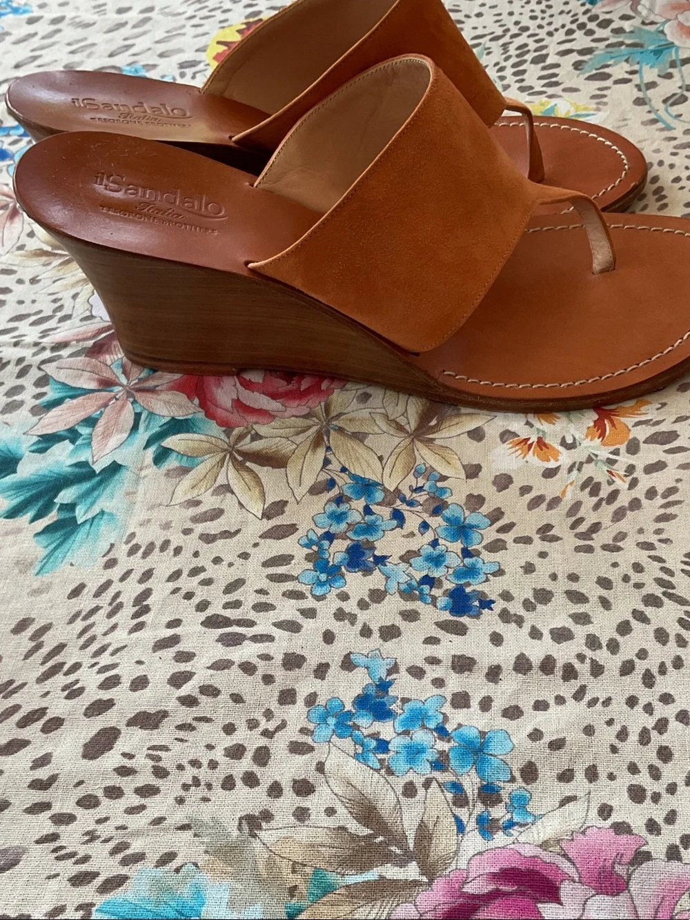 Il Sandolo suede Wedge Sandals.